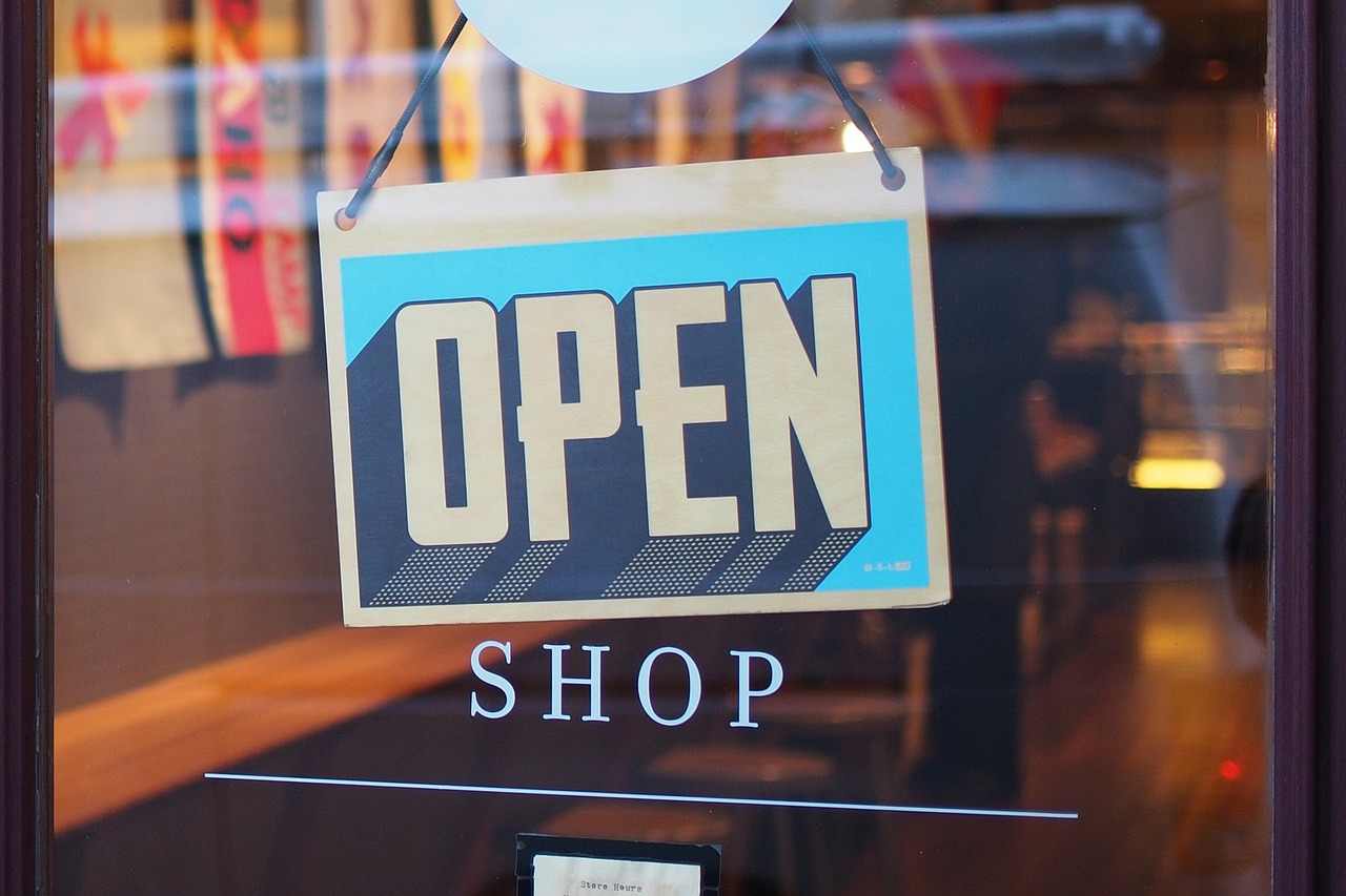 open store sign